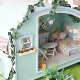 New 1/12 Dollhouse Simulation Rose Flower Vine Rattan Strip Model Dollhouse Miniature Garden Decoration Micro Scene Photo Props