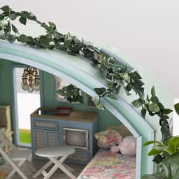 New 1/12 Dollhouse Simulation Rose Flower Vine Rattan Strip Model Dollhouse Miniature Garden Decoration Micro Scene Photo Props