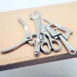 1/12 Dollhouse Mini Alloy Tools Adjustable Wrench Pliers Simulation Repair Model Scene Mini Props