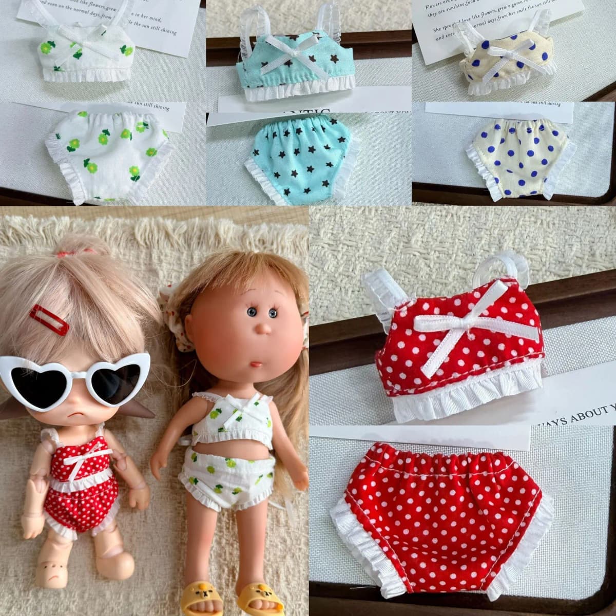 Summer Doll Swimsuit Clothes Fit 24cm Mia Potato Doll 1/8 ZSIGA Outfit Accessories