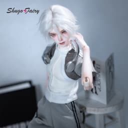 ShugaFairy 1/4 Thugoy A Fullset BJD Bubo Casual Minimalist Everyday Youth Grey-and-White Sportswear MC Resin Ball Jointed Doll