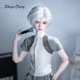 ShugaFairy 1/4 Thugoy A Fullset BJD Bubo Casual Minimalist Everyday Youth Grey-and-White Sportswear MC Resin Ball Jointed Doll