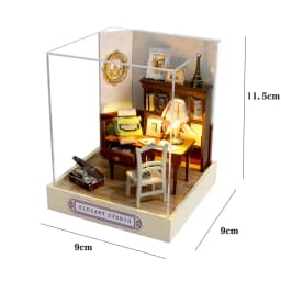 DIY Wooden Miniature Doll Houses Kits Handmade 3D Puzzle Assembly Building With Furniture Dollhouses For Xmas Birthday Gifts