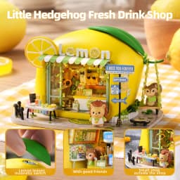 DIY Miniature Dollhouse Kit with LED Light Handmade 3D Puzzle Mini House Toys Home Decor Wooden Crafts For Xmas Birthday Gifts
