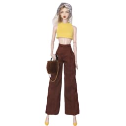 1/6 Supermodel Doll Clothes Fashion Suit Pants Tank Top Bag Headscarf Shoe Sets Girls Dress-Up Toys Clothing Parts For 30cm Doll