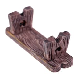 2 Pieces Tiny Wooden Stool & Chair Miniature Bench Decor for Fairy Garden, Figurine Display and Dollhouse Handmade Decoration