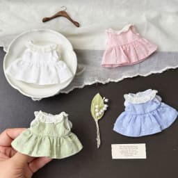 4 Colors Cute Angel Style Doll Outfit, Doll Dress With Small Wings Fits 1/8 BJD Zsiga & Cotton Doll, Only Doll Clothes