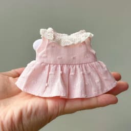 4 Colors Cute Angel Style Doll Outfit, Doll Dress With Small Wings Fits 1/8 BJD Zsiga & Cotton Doll, Only Doll Clothes