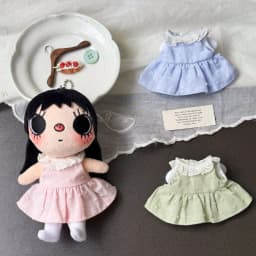 4 Colors Cute Angel Style Doll Outfit, Doll Dress With Small Wings Fits 1/8 BJD Zsiga & Cotton Doll, Only Doll Clothes