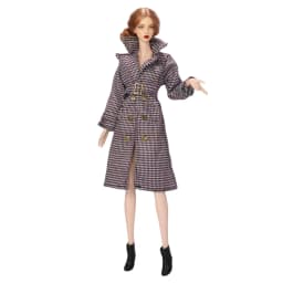 Long Trench Coat Outfit Set with Belt & Boots, Doll Clothes Accessories for 30cm BB FR Doll Dress Up Toy Parts