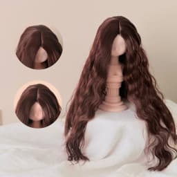 BJD Doll Wig 1/3, 1/4, 1/6 Mid Split Wool Roll Handmade Doll Dressing Wig Rough Long Roll Hair SD DIY Doll Wig Accessories
