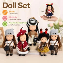 14cm Mia Spanish Sweet Potato Doll Set Cute Girl Toy Cross-Border Doll Collection Sweet Potato Dolls Multi Color Optional Set