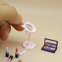 1Pcs Simulated Miniature Dollhouse Makeup Brush Cosmetic For Doll Accessory Toys