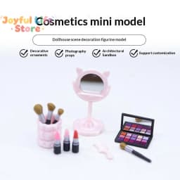 1Pcs Simulated Miniature Dollhouse Makeup Brush Cosmetic For Doll Accessory Toys
