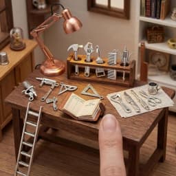 Mini Metal Hand Tool Pendants Dollhouse Hardware Accessories Vintage Alloy Miniature Tools for Doll House Decor