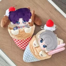 Cute 10cm Cotton Doll Accessories Cartoon Cat Dog Crepe Shaped Doll Bag Exquisite Plush Doll Outfit Diy Collectable Toy Gift
