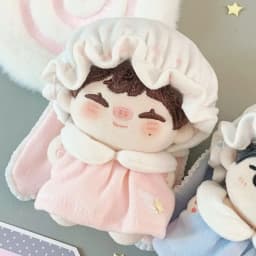 Autumn Winter Doll Clothes for 10cm Bunny Series Cotton Doll Peach Blueberry Themed Outfit Cute Warm Costume Plush Toy Supplies