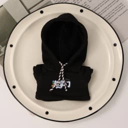 Mini Doll Hoodie Sweatshirt Printed Pattern Drawstring Hooded Top Casual Doll Outfit Clothes Accessories Trendy Plush Doll