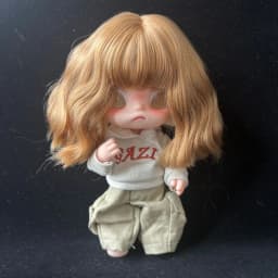 Trendy Doll Decoration Chicken Rolls Wig Cover BJD SD Doll Dress Up Accessories 2D Doll DIY Fashion High Temperature Silk Wig