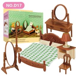 1:12 Dollhouse Miniature Furniture Set Mini Fridge Stove Sink Toilet Washing Machine Dining Table Chair Pretend Play Accessory