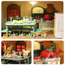1:12 Dollhouse Miniature Furniture Set Mini Fridge Stove Sink Toilet Washing Machine Dining Table Chair Pretend Play Accessory