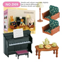 1:12 Dollhouse Miniature Furniture Set Mini Fridge Stove Sink Toilet Washing Machine Dining Table Chair Pretend Play Accessory