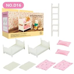 1:12 Dollhouse Miniature Furniture Set Mini Fridge Stove Sink Toilet Washing Machine Dining Table Chair Pretend Play Accessory