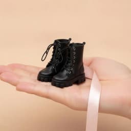 1 Pair OB22 Doll High Ankle Boots 1/8 Scale Durable Plastic Cool Shoes for Doll DIY Dress Up Hobby Supplies
