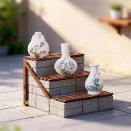 8Pcs Mini Vase Resin Figurine Imitation Porcelain Bottle Creative Micro Landscape Ornament DIY Home Desktop Decor Accessories