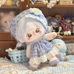 Multiple Styles 20cm Cotton Doll Clothes Cute Cherry Print Lace Dress Summer Fresh Outfit For Plush Doll Girl'S Birthday Gift