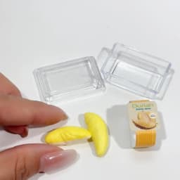 1 Set1/6 Scale Dollhouse Miniature FoodSupermarket Vegetable&Fruit Set withClear Display Box Doll Accessories Toy for Collectors