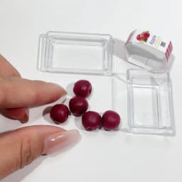 1 Set1/6 Scale Dollhouse Miniature FoodSupermarket Vegetable&Fruit Set withClear Display Box Doll Accessories Toy for Collectors