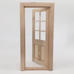 1/12 Dollhouse Miniature Wood Door Unpainted DIY Accessories Model Toys