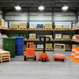 Miniature Warehouse Model Kit Dollhouse Logistics Scene Decor Micro Landscape Construction Prop
