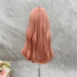 BJD/SD Doll Wig Inner Button Bangs Soft Silk Long Hair Wig Cover 3/4/6 Points for DIY 2D Doll Girl Diy Makeup Accessories