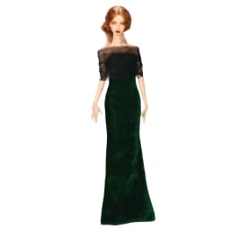 New Style Toy Accessories Gift, Pretty Fitted Mermaid Long Gown Dress for BB FR 1/6 Scale 30cm Dolls