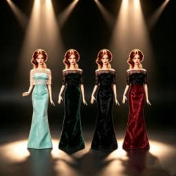 New Style Toy Accessories Gift, Pretty Fitted Mermaid Long Gown Dress for BB FR 1/6 Scale 30cm Dolls