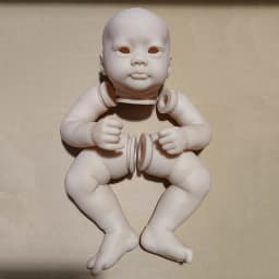 19Inch Already Painted Kits/Unpainted Kit Lifelike Reborn Lali Doll Kit Soft Touch Fresh Color DIY Doll Parts With Cloth Body