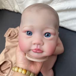 19Inch Already Painted Kits/Unpainted Kit Lifelike Reborn Lali Doll Kit Soft Touch Fresh Color DIY Doll Parts With Cloth Body