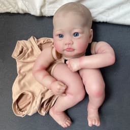 19Inch Already Painted Kits/Unpainted Kit Lifelike Reborn Lali Doll Kit Soft Touch Fresh Color DIY Doll Parts With Cloth Body