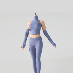 1/6 Scale Female Yoga Wear Set Hooded Jacket Clothes Outfit, Doll Clothing Accessory for 12 Inch Female Action Figure Bodies Par