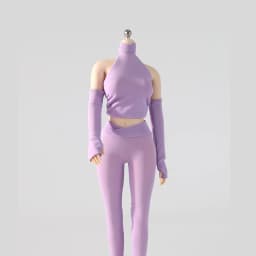 1/6 Scale Female Yoga Wear Set Hooded Jacket Clothes Outfit, Doll Clothing Accessory for 12 Inch Female Action Figure Bodies Par