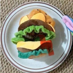 10/20cm Hamburger‑Style Doll Clothes, Outfit Replacement for Plush Dolls, Pretend‑Play Doll Dressing Accessories