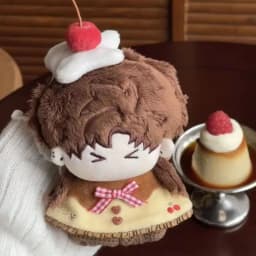 10cm Doll Cloak Cape Outfit Cute Hooded Clothes For Pudding Nunu Sea‑star Body Cotton Plush Doll Costume Accessories