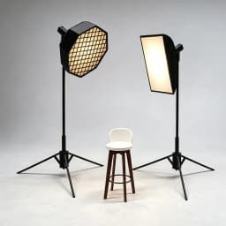 1/12 Scale Miniature Photography Prop Kit Softbox Light Tripod Photography Stool for Dollhouse Scene DIY Decoration