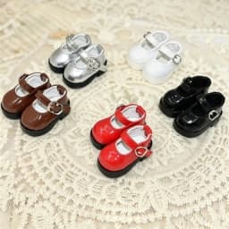 Mini PU Leather Shoes Fit ZSIGA Figure 20cm Cotton Doll 1/6 BJD Doll Formal Shoes Mini Doll Footwear Dress Up  Accessories