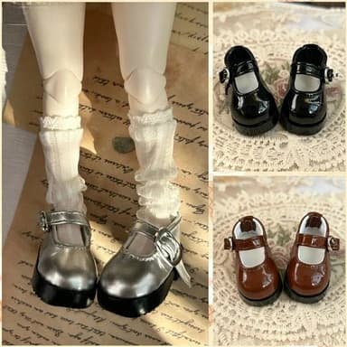 Mini PU Leather Shoes Fit ZSIGA Figure 20cm Cotton Doll 1/6 BJD Doll Formal Shoes Mini Doll Footwear Dress Up  Accessories