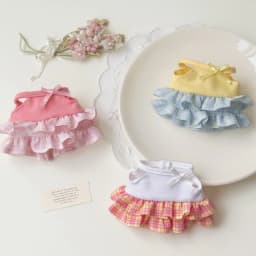 Original 10cm Trendy Doll Outfits for Crybaby Labubu Doll Dresses Cute Mini Doll Dress Up Replacement Clothes