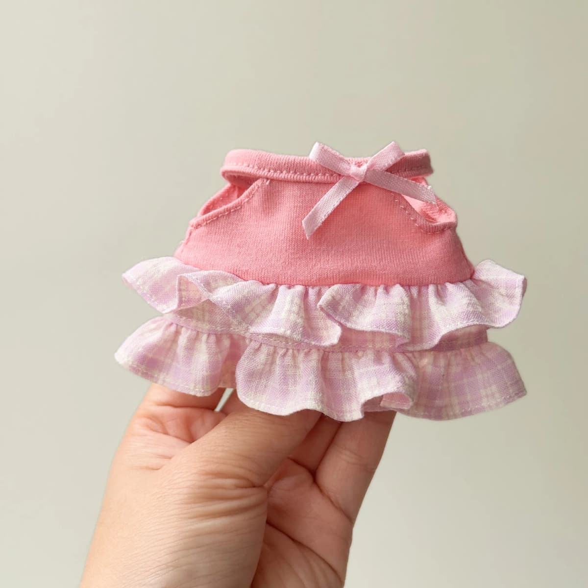 Original 10cm Trendy Doll Outfits for Crybaby Labubu Doll Dresses Cute Mini Doll Dress Up Replacement Clothes