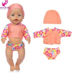17 Inch Baby Doll Boy Outfit Green T-shirt Overalls for 43cm 18 Inch Doll Clothes Rompers